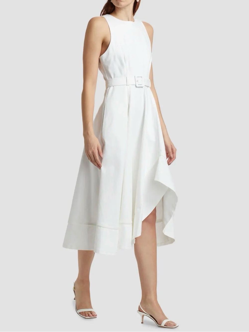 Cinq a Sept Zelda White Denim Dress